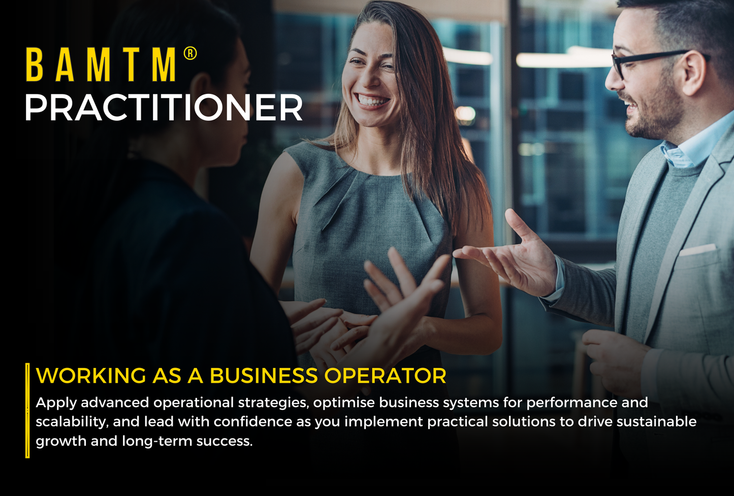 BAMTM® Practitioner: Working as a Business Operator